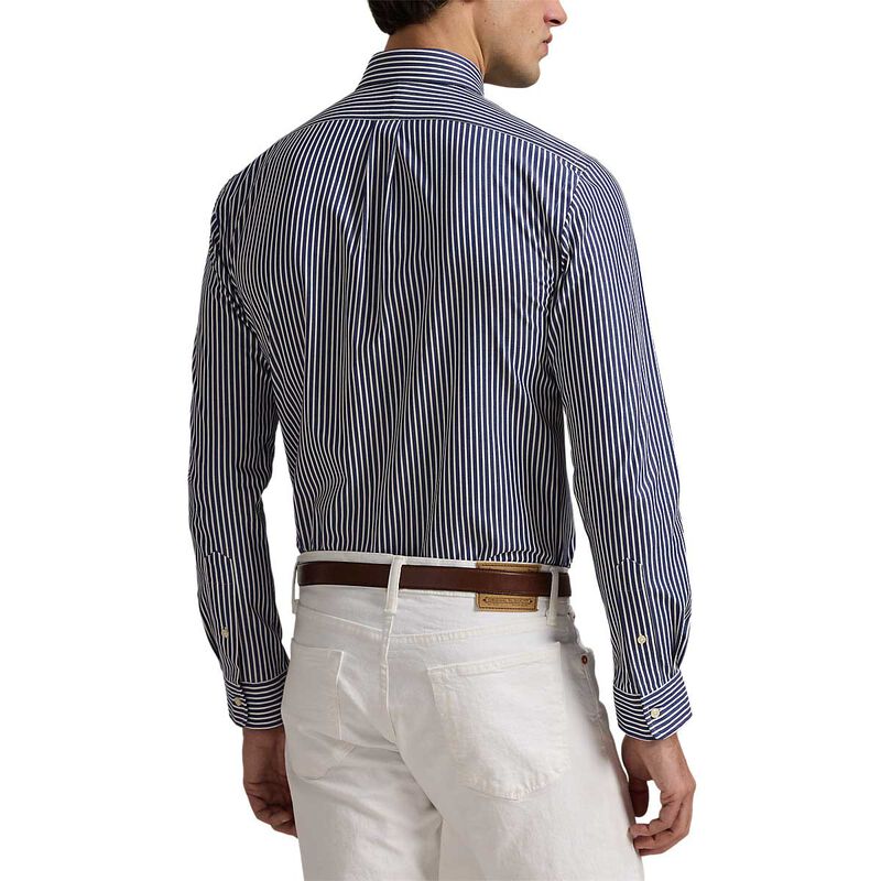 Polo Ralph Lauren Custom Fit Striped Stretch Poplin Shirt image number 1